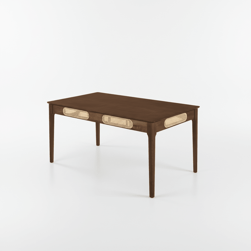 Walnut Wood Dining Set Malaga t – Natural touch with elegant character Dining Set| Otath