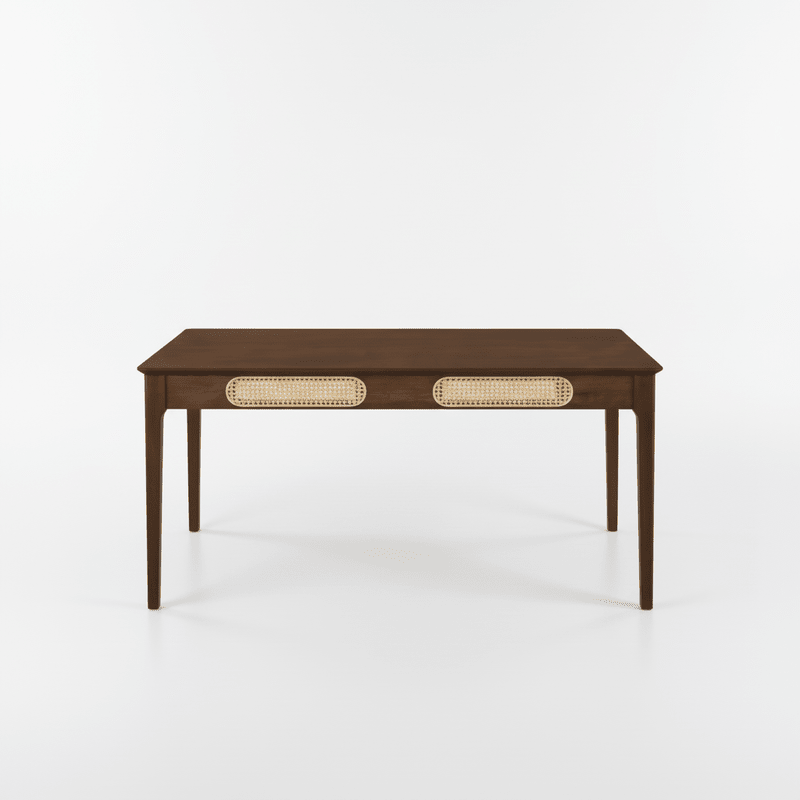 Walnut Wood Dining Set Malaga t – Natural touch with elegant character Dining Set| Otath