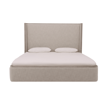 Warner Beige King Bed - Al Rugaib Furniture