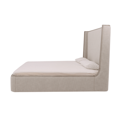 Warner Beige King Bed - Al Rugaib Furniture