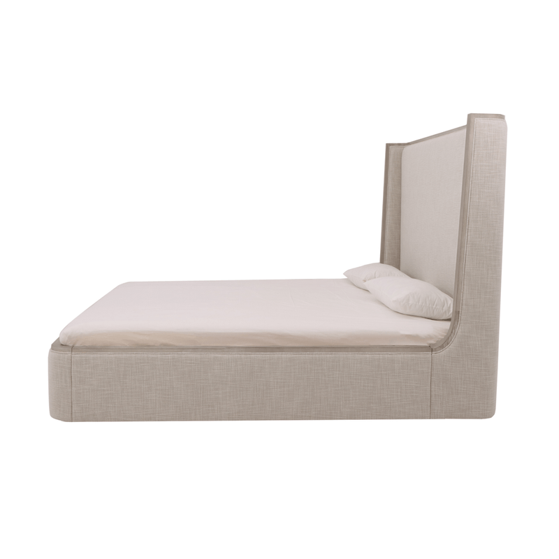 Warner Beige King Bed - Al Rugaib Furniture
