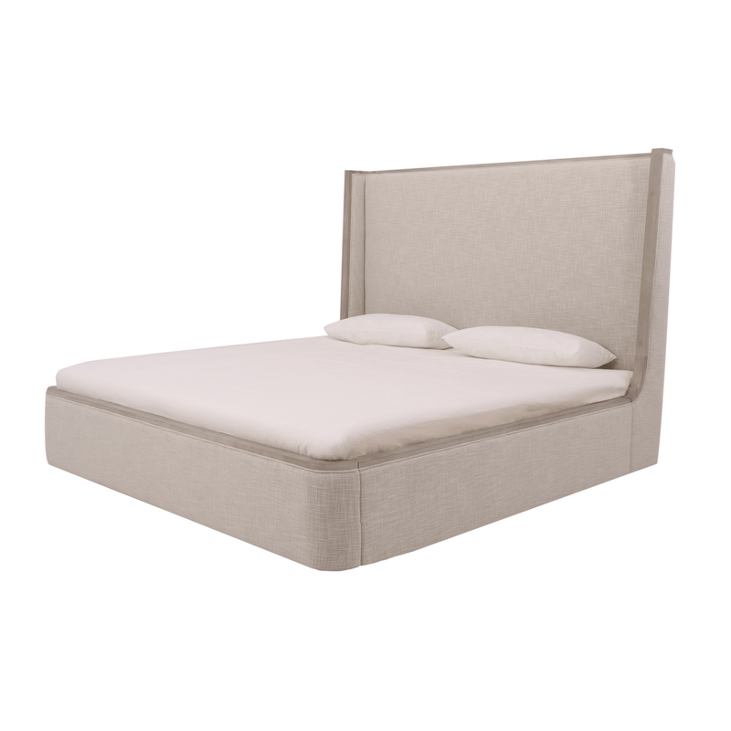 Warner Beige King Bed - Al Rugaib Furniture