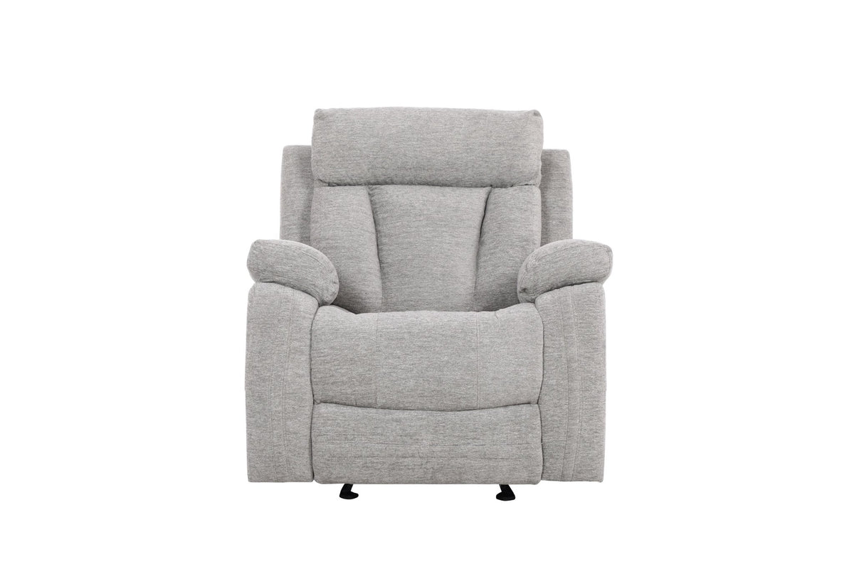 Warsaw Grey Manual Recliner with Glider Recliners| Roots Furniture