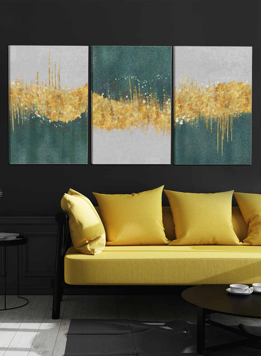 Watercolor Resin Geode Paintings(set of 3) Paintings & Pictures| LOWHA