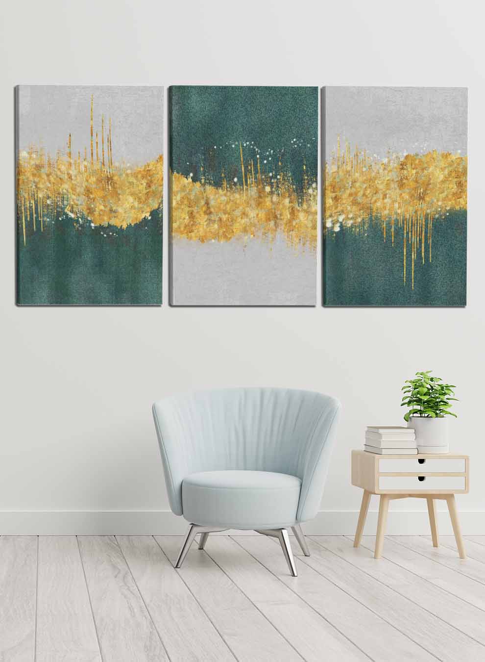 Watercolor Resin Geode Paintings(set of 3) Paintings & Pictures| LOWHA