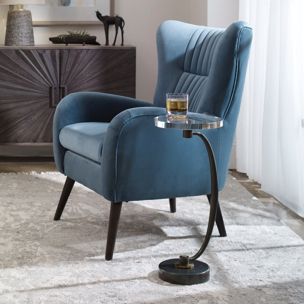 Waveney Drink Table, Bronze Accent & End Tables| Uttermost