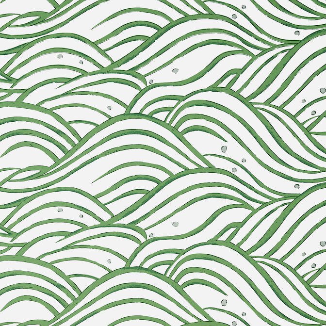 WAVES,Wallpaper Wallpaper| Thibaut Design