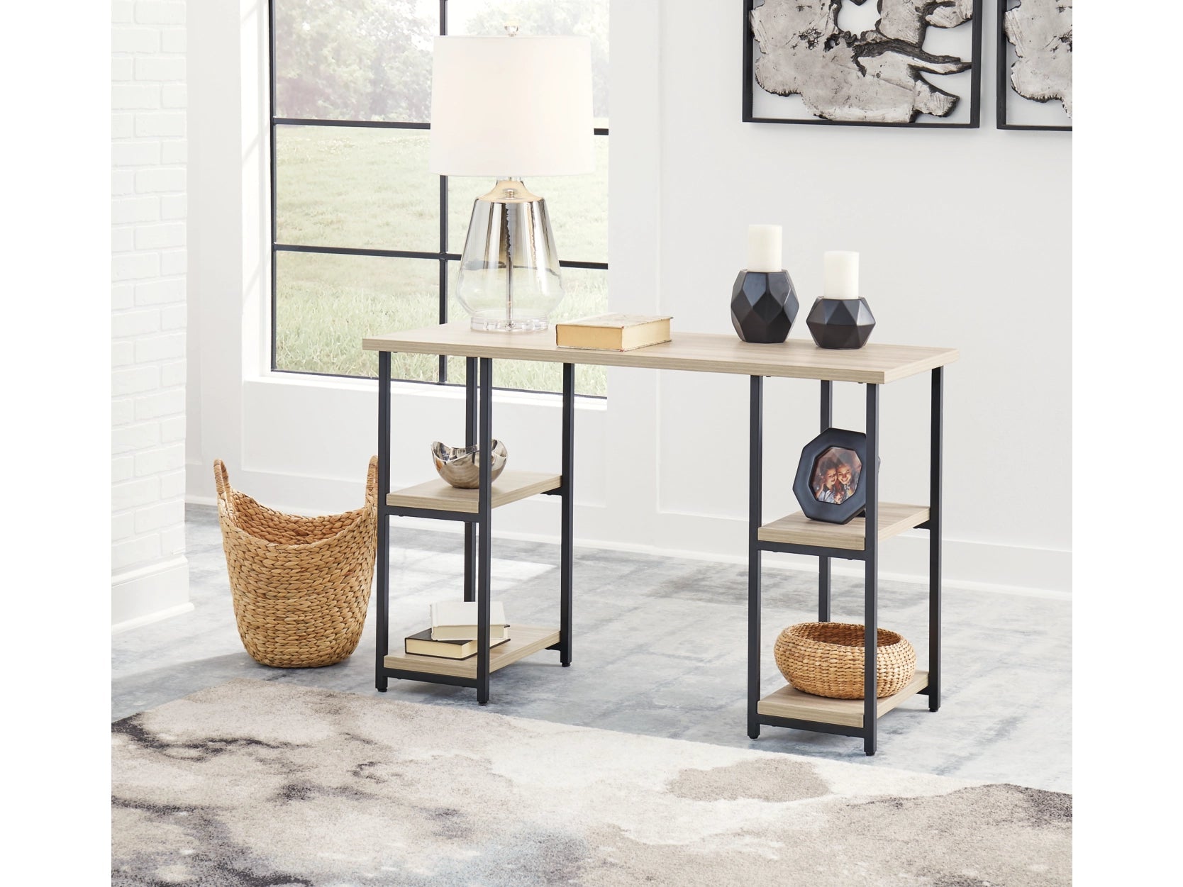 Waylowe 48" Home Office Desk Office Desks| Ashley Homestore