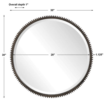 Werner Round Mirror - Al Rugaib Furniture