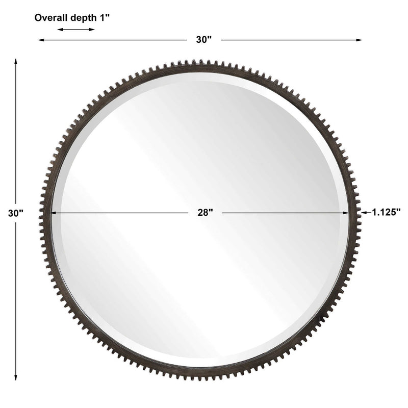 Werner Round Mirror - Al Rugaib Furniture