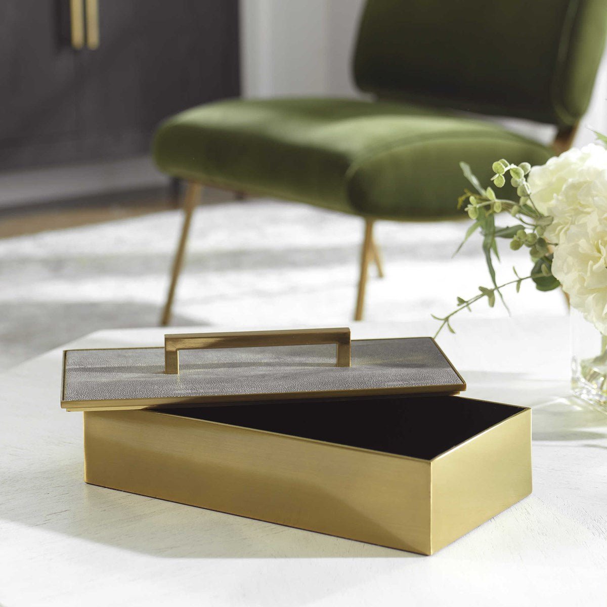 Wessex Box, Gray Table Decors| Uttermost
