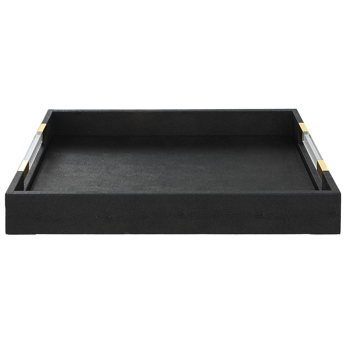 Wessex Shagreen Tray, Black Tray| Uttermost