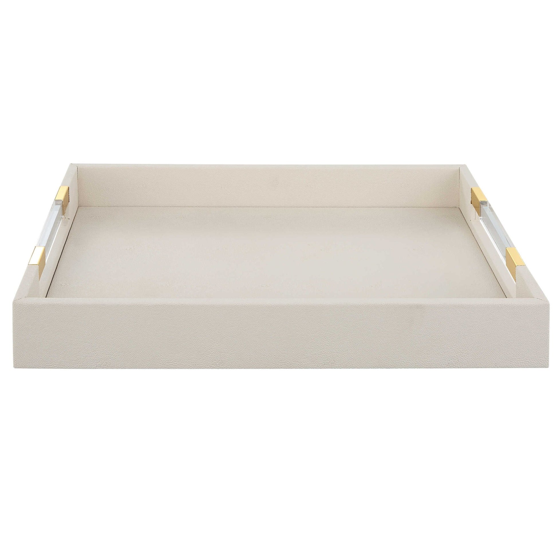 Wessex Shagreen Tray, White Tray| Uttermost