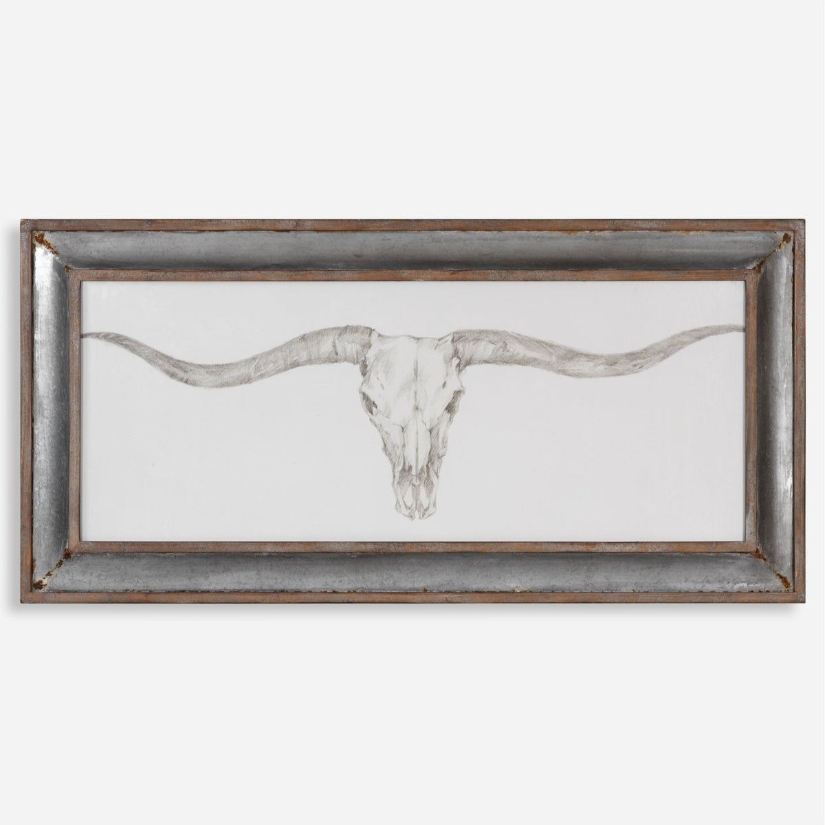 Western Skull Mount Framed Print Paintings & Pictures| Uttermost
