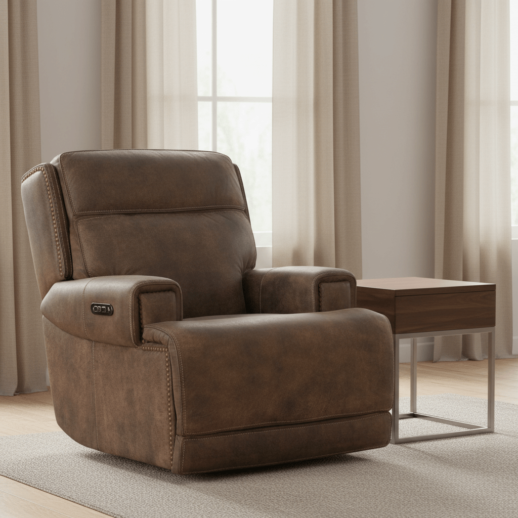 Wheeler Power Recliner with Power Headrest Recliners| Hooker