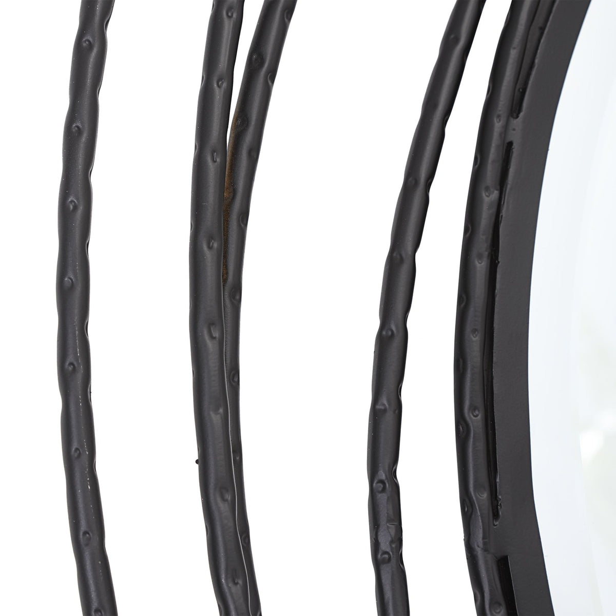 Whirlwind Black Round Mirror Mirrors| Uttermost