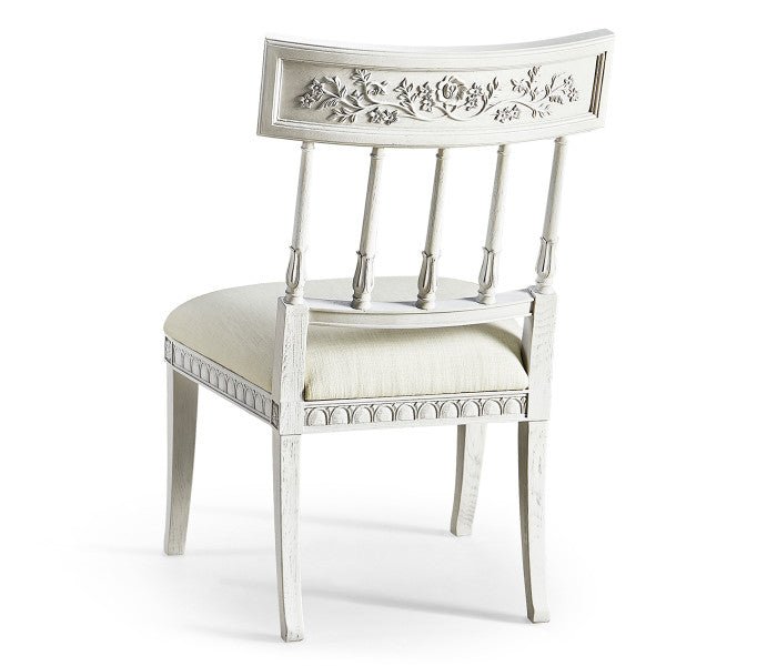 White - Altocumulus Klismos Side Chair Dining Chairs| Jonathan Charles