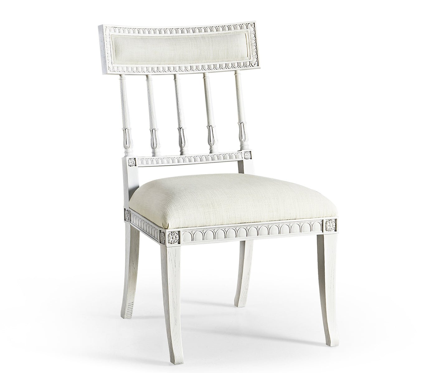 White - Altocumulus Klismos Side Chair Dining Chairs| Jonathan Charles