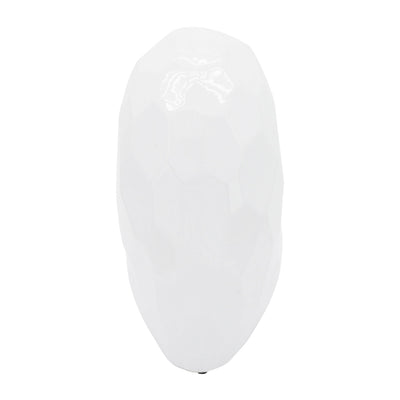 WHITE CERAMIC HEART, 11" - Al Rugaib Furniture