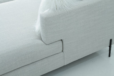 White Corner Sectional - Al Rugaib Furniture