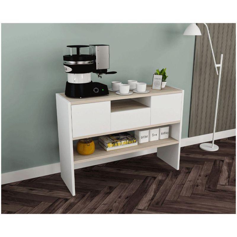 White Delight Coffee Corner To Transform Your Space - 85x100x30 cm - By Alhome Living Room Storage| Alhome