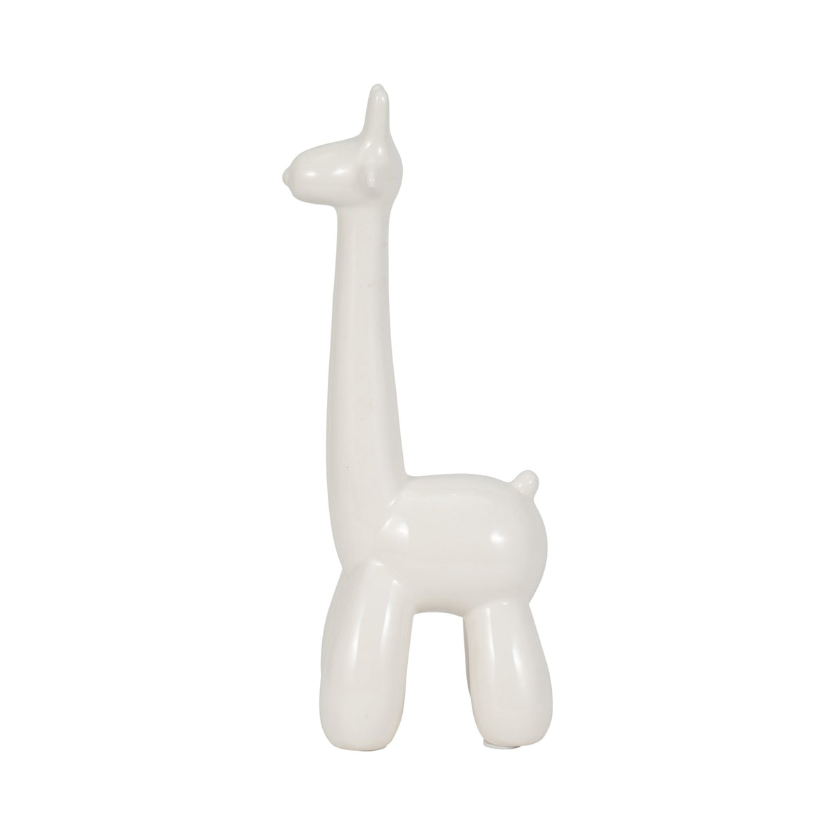 WHITE GIRAFFE BALLOON ANIMAL Table Decors| Sagebrook Home