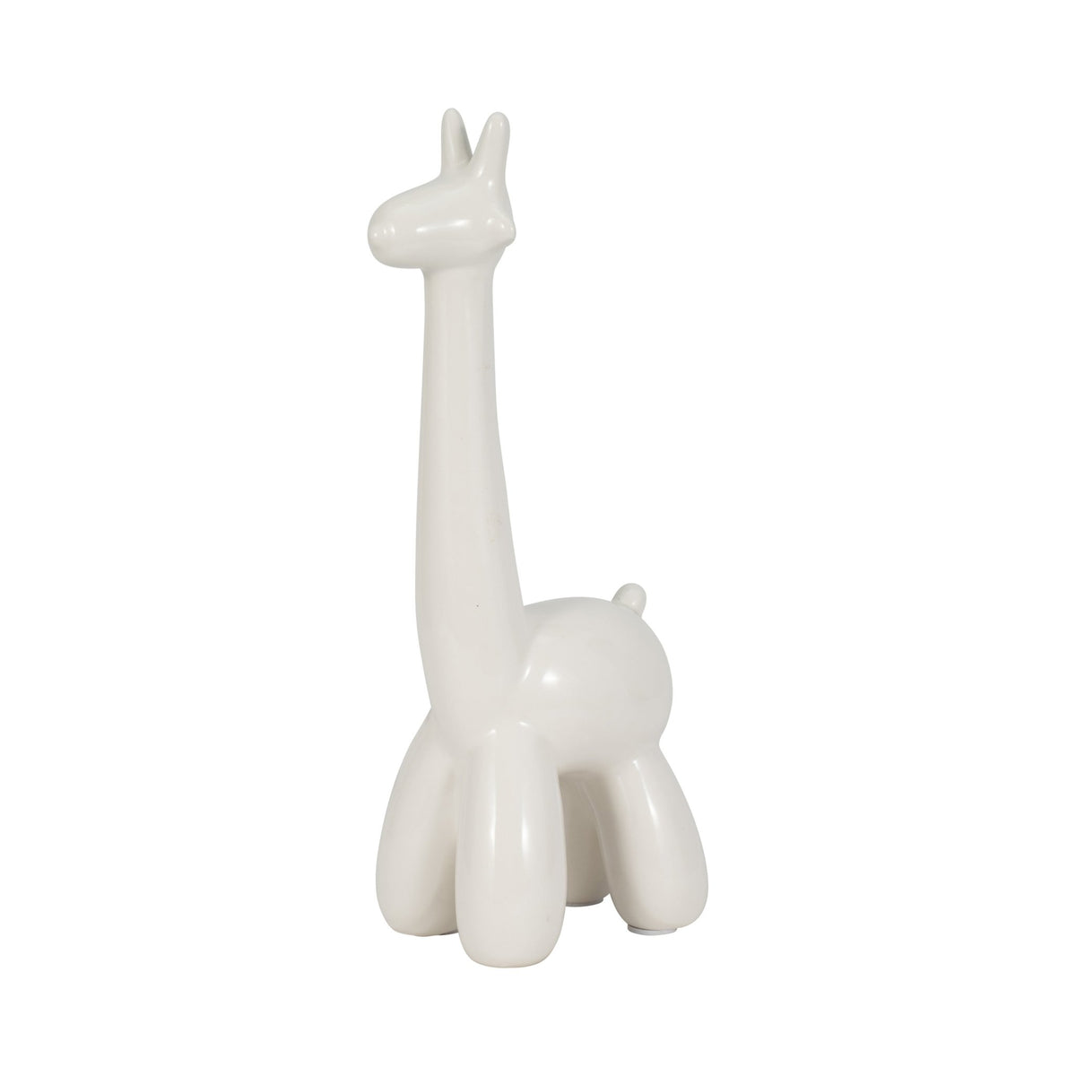 WHITE GIRAFFE BALLOON ANIMAL Table Decors| Sagebrook Home