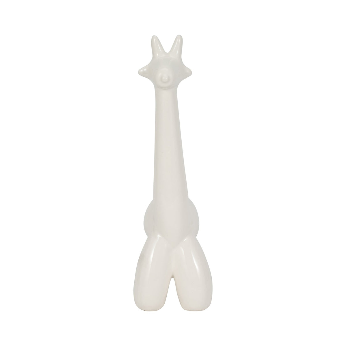 WHITE GIRAFFE BALLOON ANIMAL Table Decors| Sagebrook Home