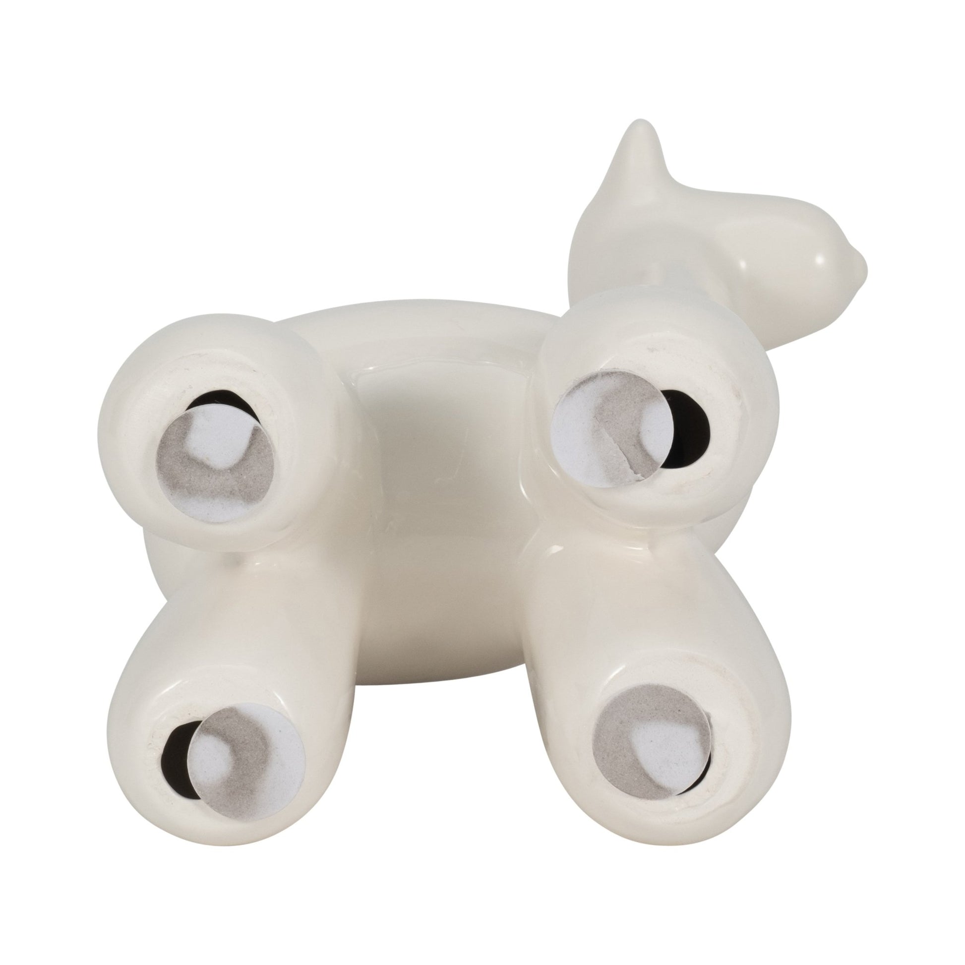 WHITE GIRAFFE BALLOON ANIMAL Table Decors| Sagebrook Home