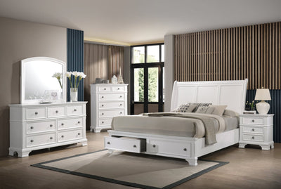 White Harmonious Haven King Bed - Al Rugaib Furniture