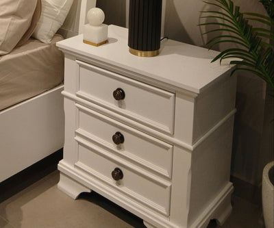 White Harmonious Haven Nightstand - Al Rugaib Furniture