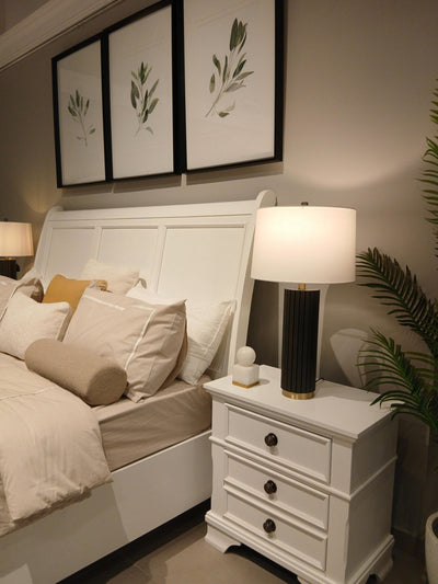 White Harmonious Haven Nightstand - Al Rugaib Furniture