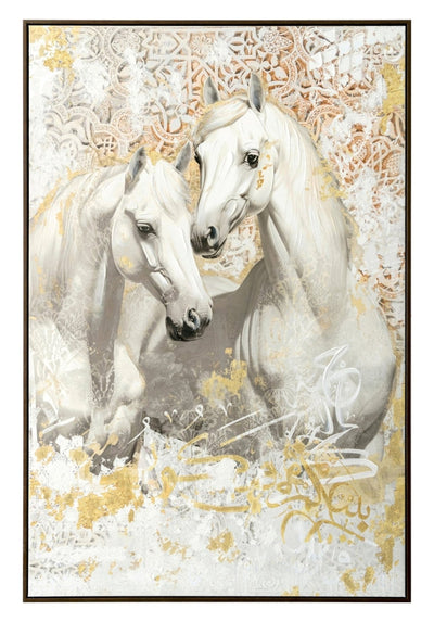 White Horses Portrait - Al Rugaib Furniture