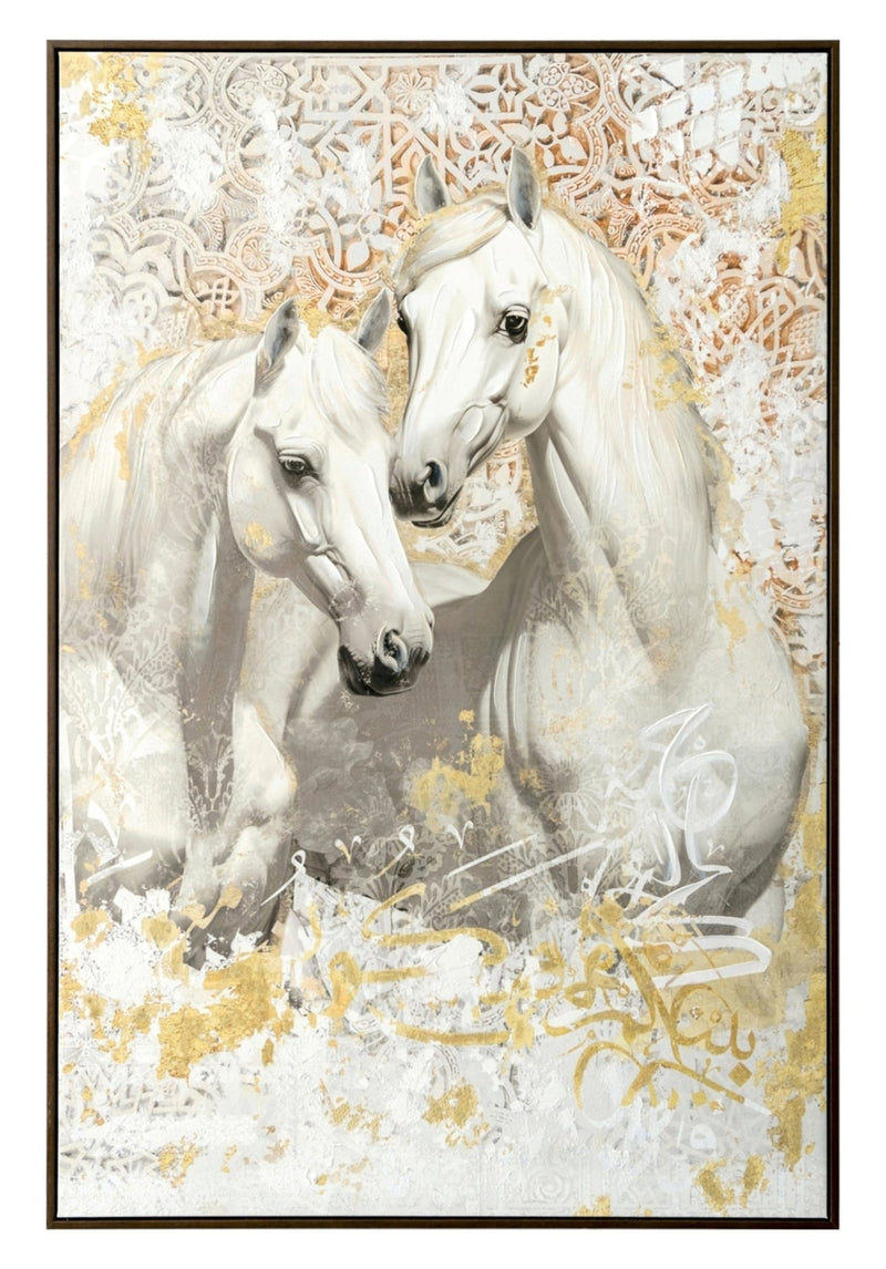 White Horses Portrait - Al Rugaib Furniture