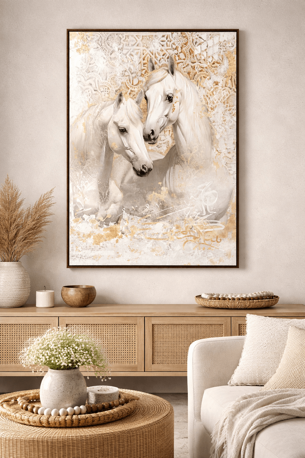 White Horses Portrait Paintings & Pictures| Roots Furniture