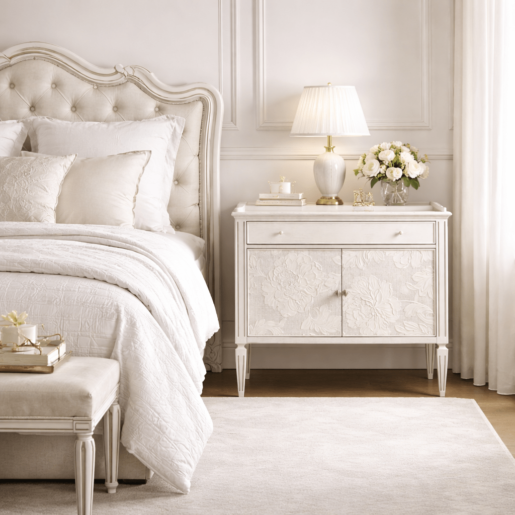 White - Mammatus Night Chest Nightstands| Jonathan Charles