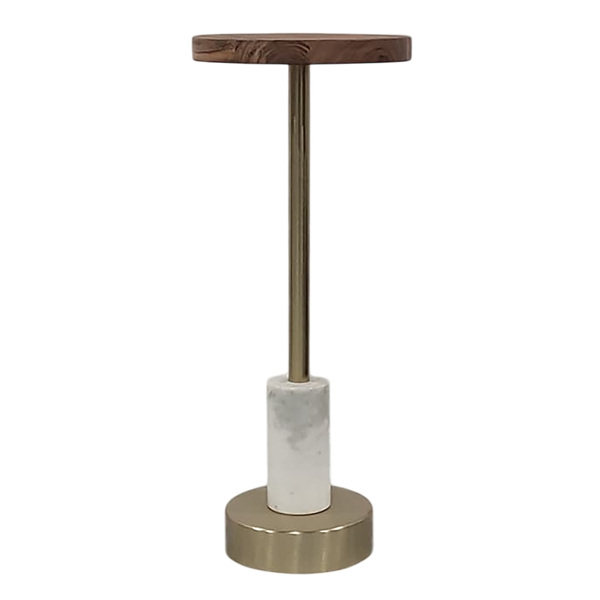 white marble table with brown wood top Accent & End Tables| Sagebrook Home