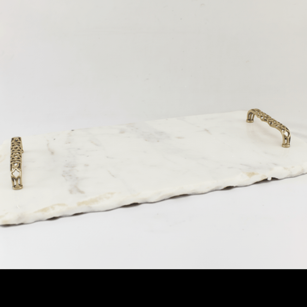 WHITE MARBLE TRAY Tray| Roots Furniture