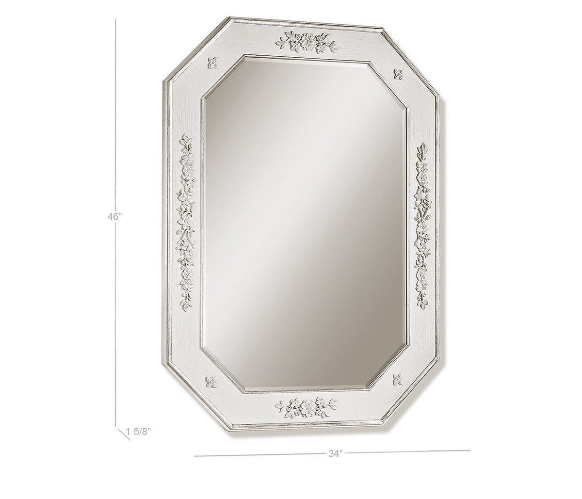 White - Parhelion Carved Mirror Mirrors| Jonathan Charles