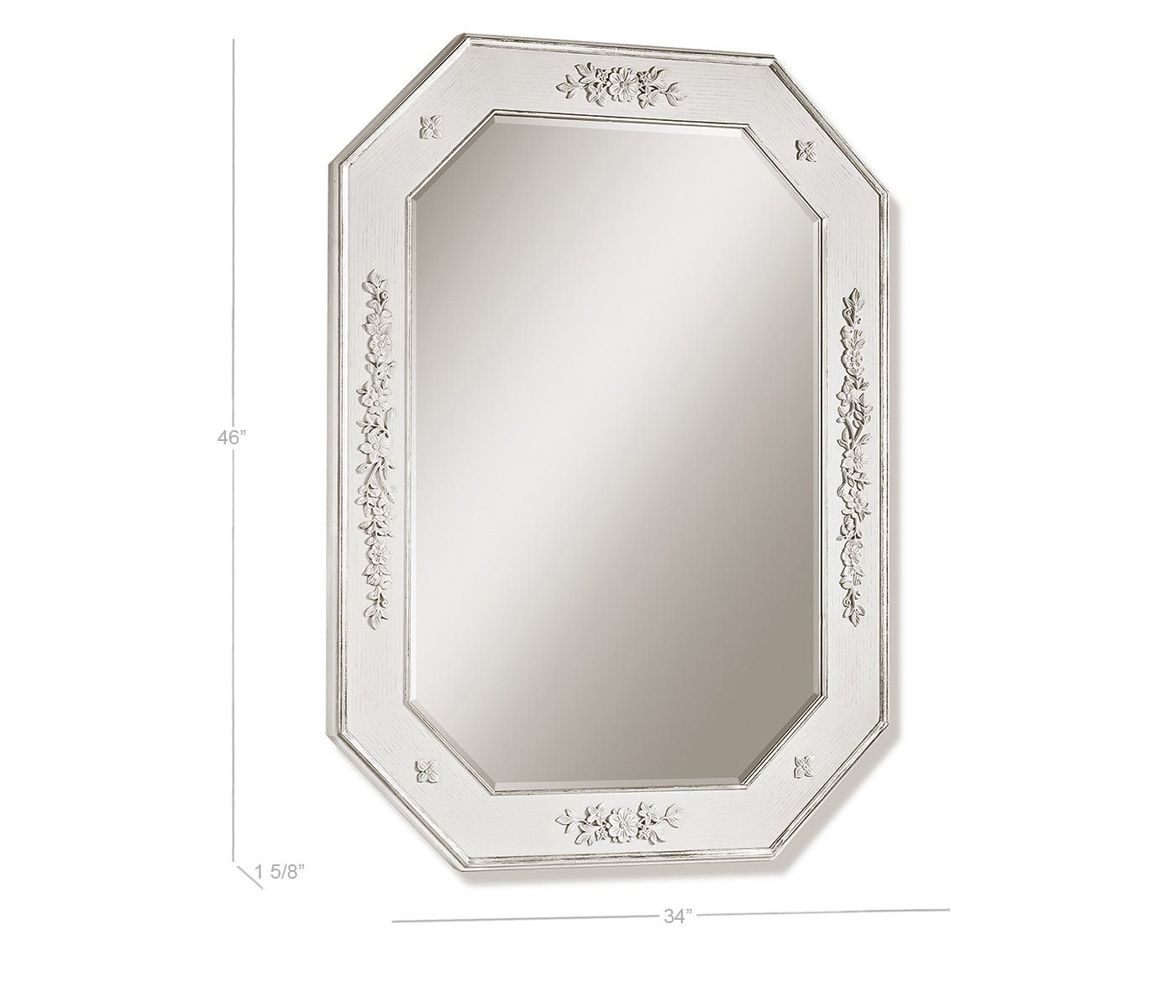 White - Parhelion Carved Mirror Mirrors| Jonathan Charles