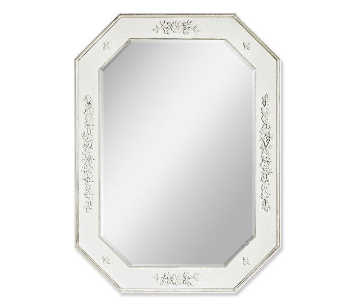 White - Parhelion Carved Mirror Mirrors| Jonathan Charles
