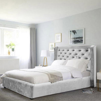 In House | Lychee Bed Frame Velvet - 200x90 cm