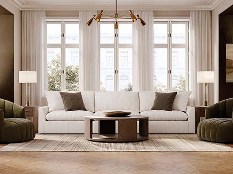 Whitehaven Left - Arm Facing Corner Chair - Al Rugaib Furniture