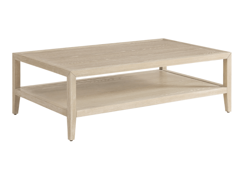 Whitewashed Oak Wood Coffee Table - Al Rugaib Furniture