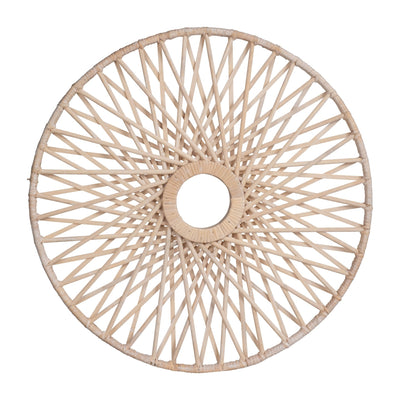 WICKER, 24", WALL ACCENT, NATURAL - Al Rugaib Furniture