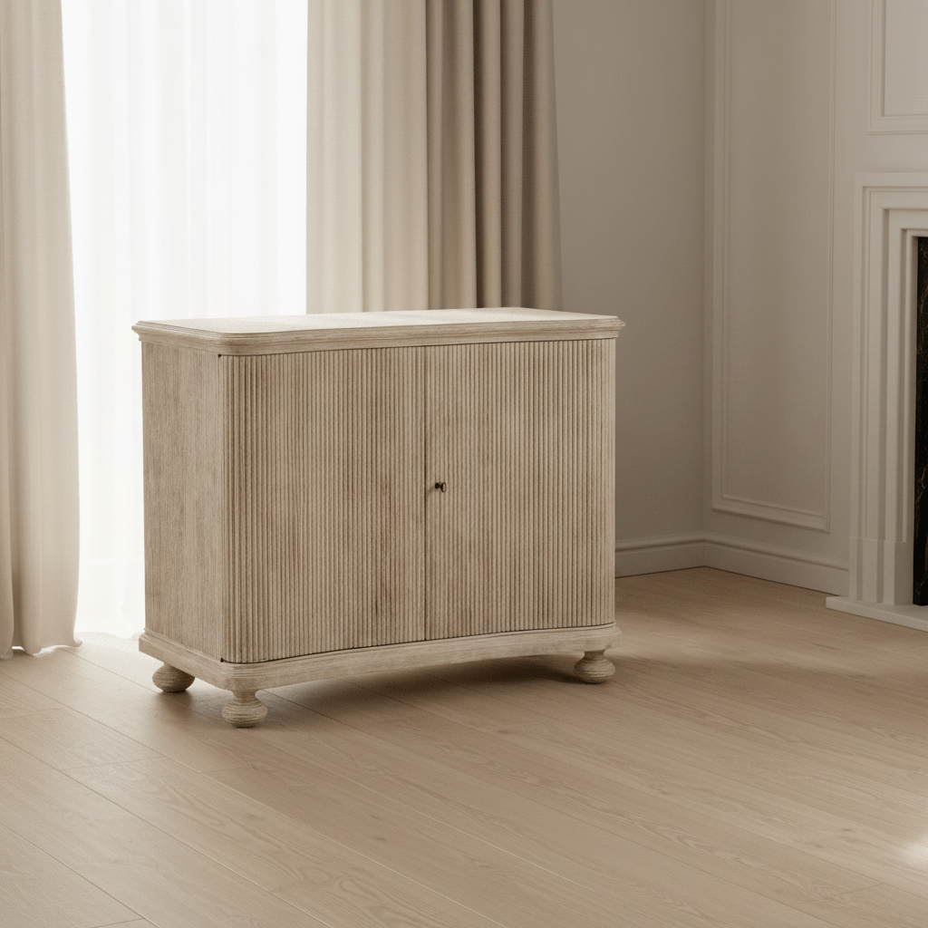 William Yeoward Collected - Country House Chic - Belleville Washed Acacia Storage Cabinet Cabinets & Chests| Jonathan Charles