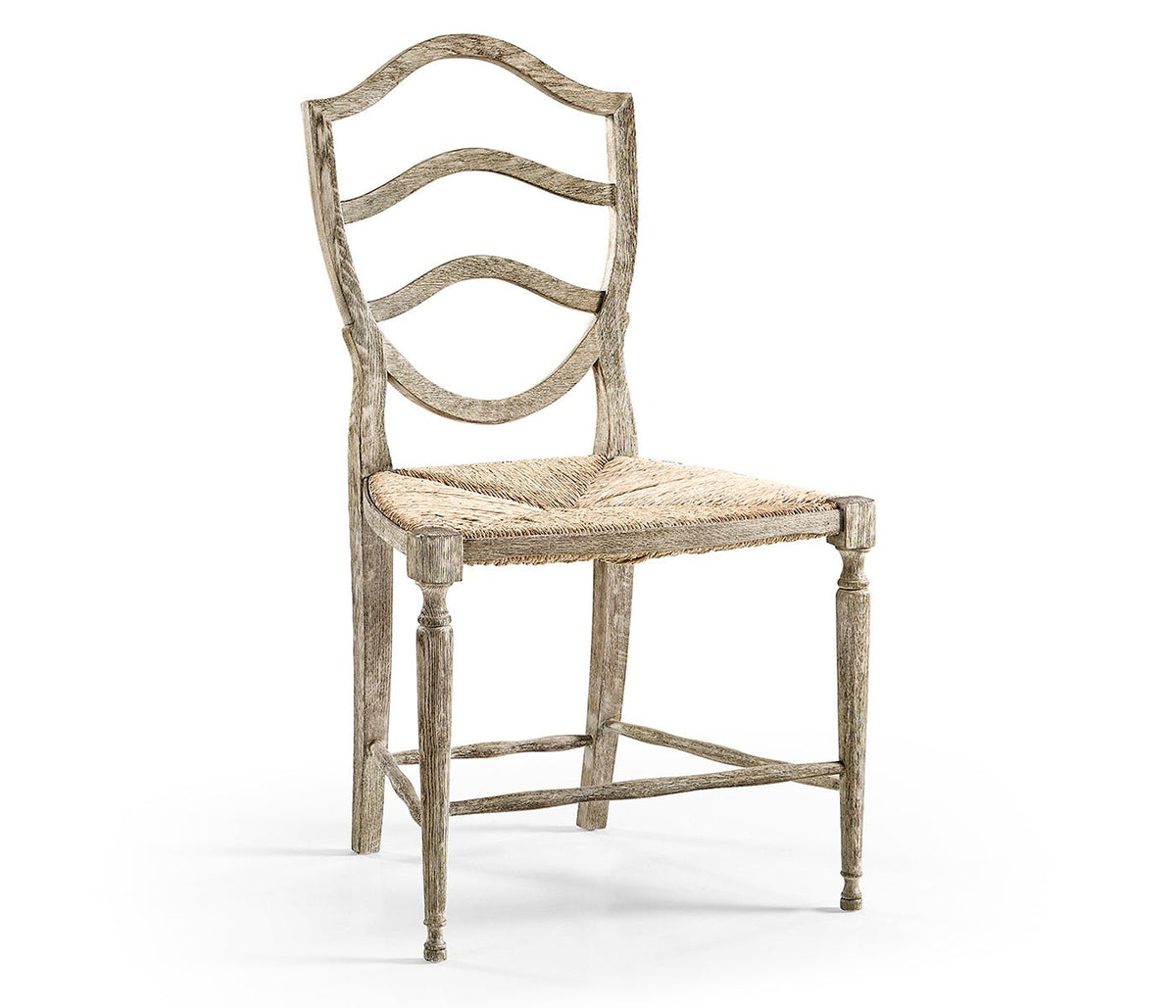 William Yeoward Collected - Country House Chic - Bodiam Grey Oak Side Chair Dining Chairs| Jonathan Charles