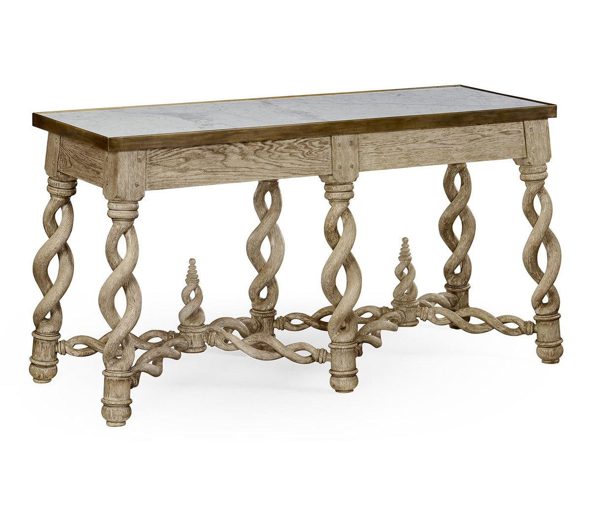 William Yeoward Collected - Country House Chic - Purbeck Grey Oak Console Consoles & Sideboards| Jonathan Charles