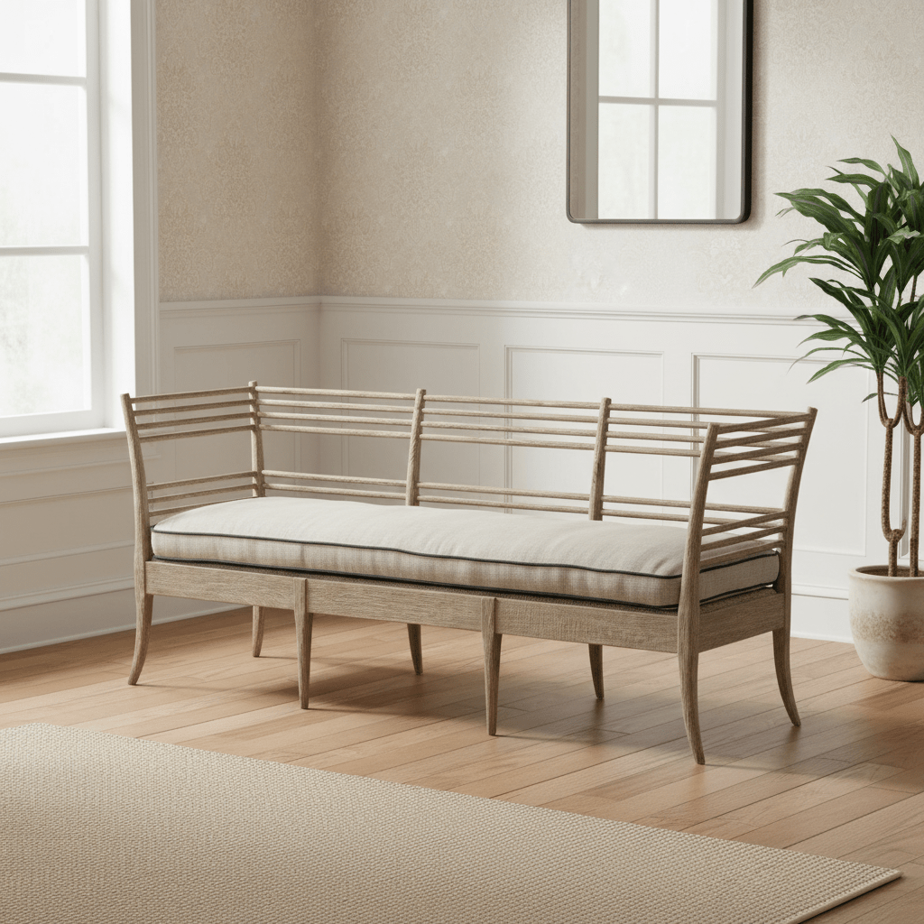 William Yeoward Collected - Country House Chic - Toby's Grey Oak Sofa Ground Decors| Jonathan Charles