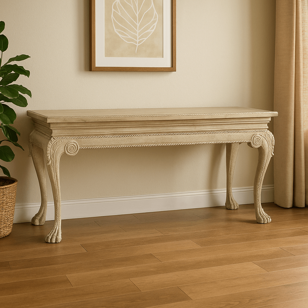 William Yeoward Collected - Country House Chic - York Venetian White Oak Console Consoles & Sideboards| Jonathan Charles